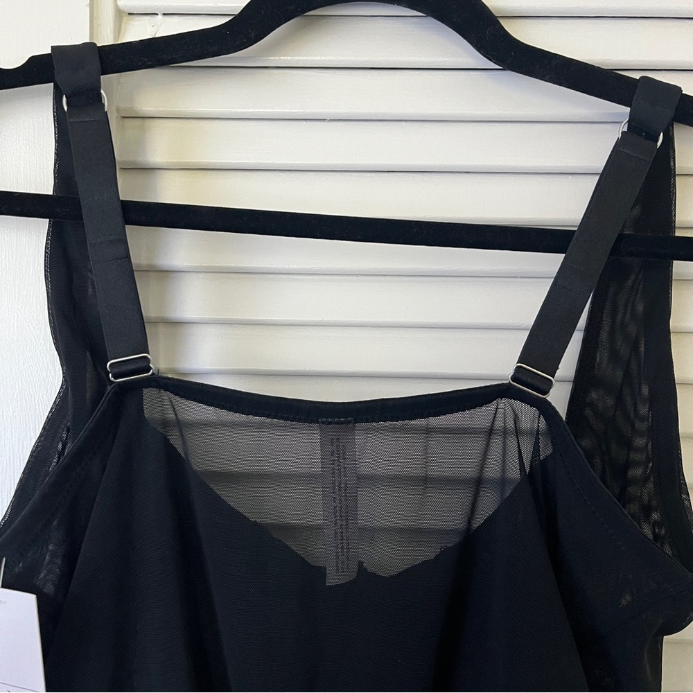 NWT Auden Black Rhinestone Lingerie Bodysuit‎ Sz 1X - Picture 7 of 10